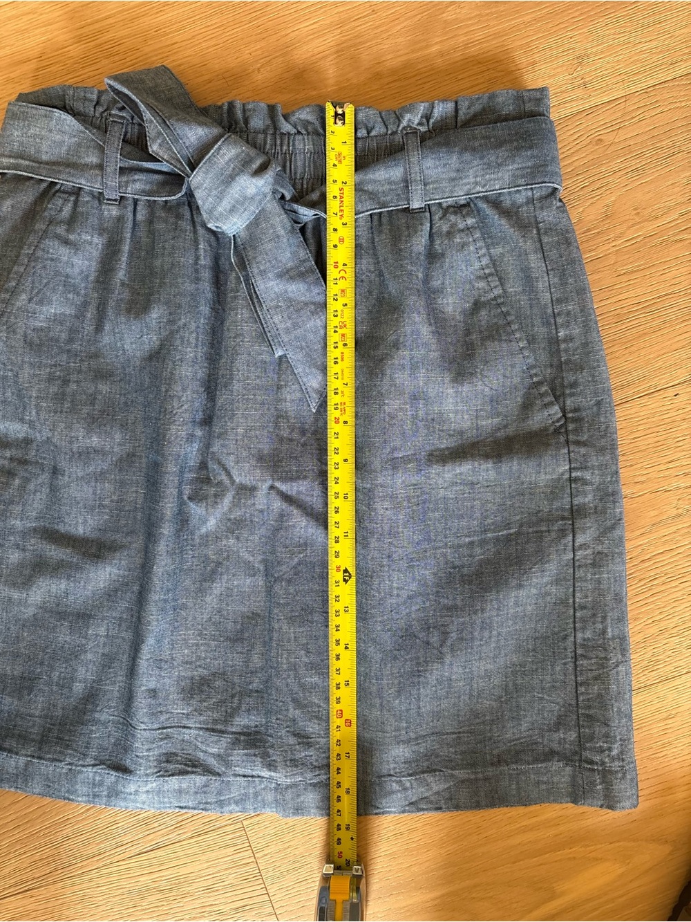 NWT J.CREW Mini Skirt, RE-IMAGINED Chambray Cute, Lined, Cotton,Summer, Beach XS - Picture 11 of 12